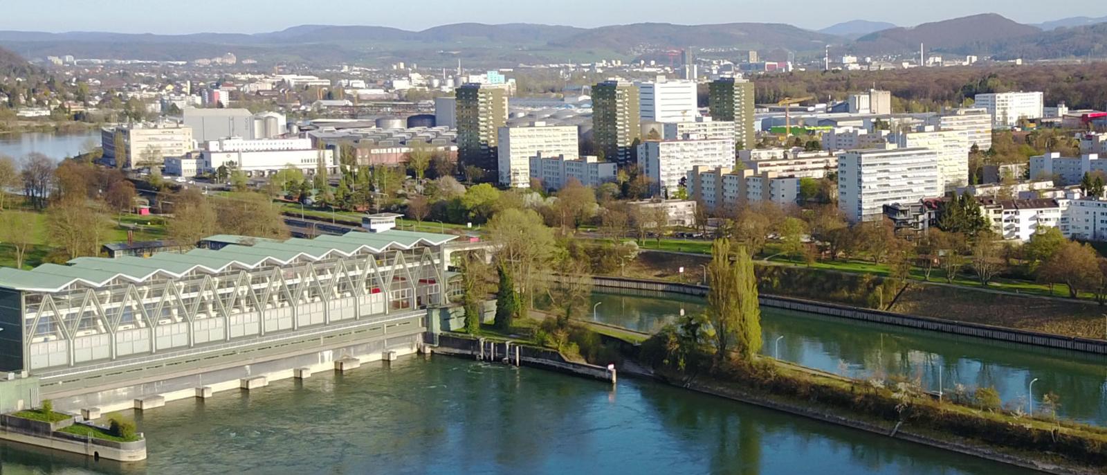 Blick über den Rhein bei Basel