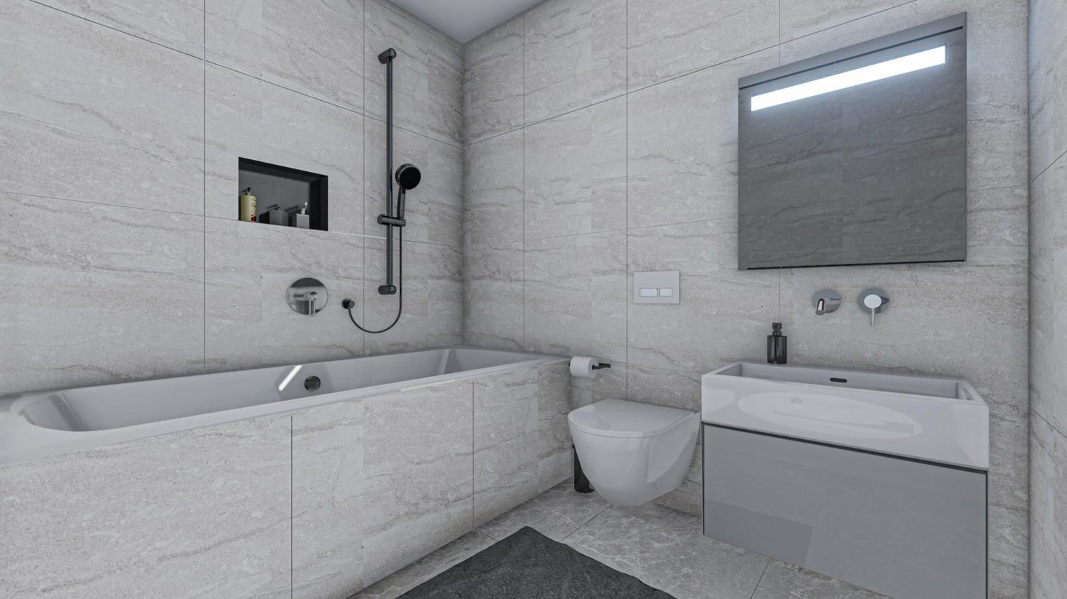 Badezimmer mit Wanne